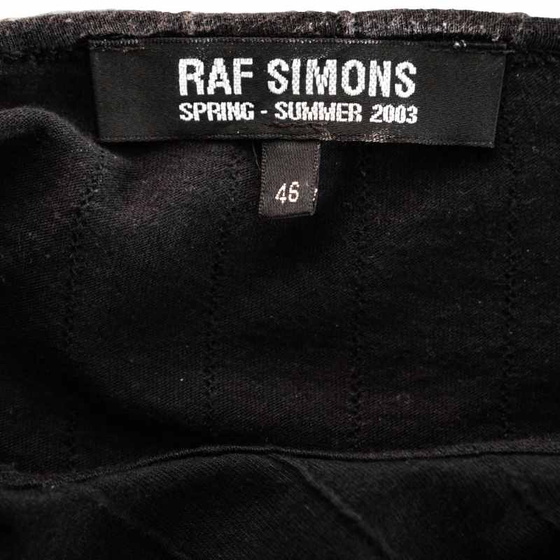 Raf Simons SS03 Consumed Black On Black Print Tee | Archive Vault Store